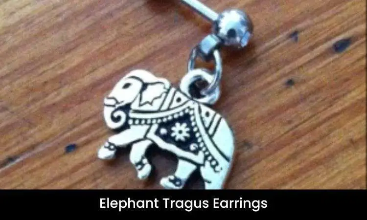 elephant tragus earrings