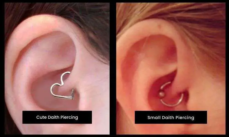 Daith piercing styles pictures