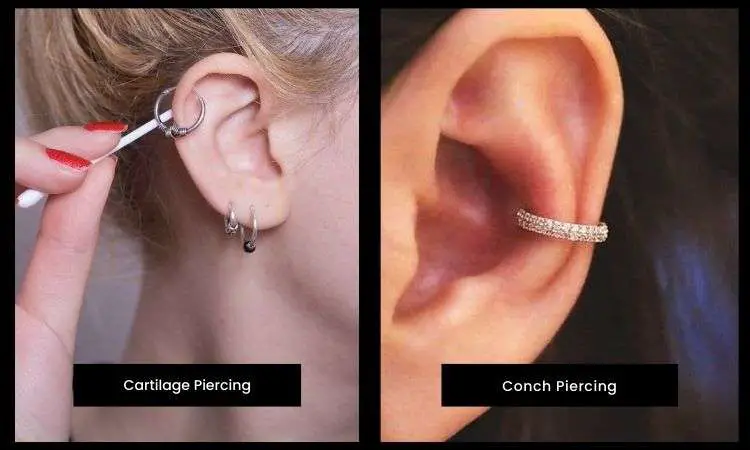 Cartilage Piercing and Conch Piercing