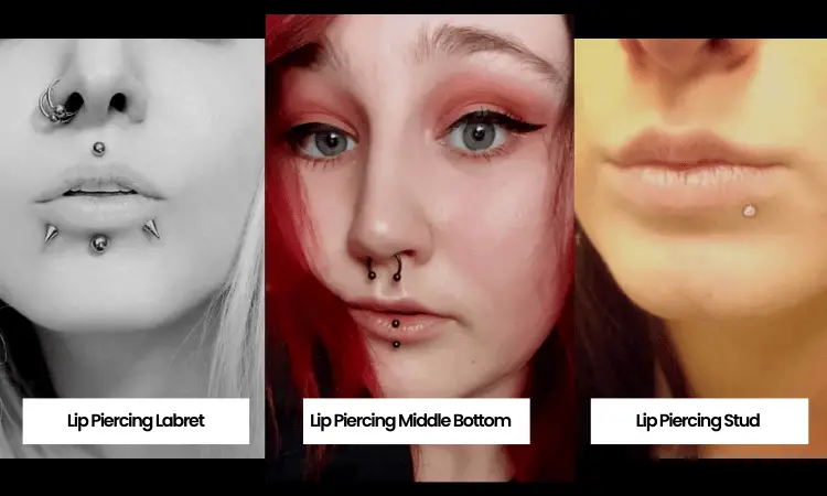 Different types of Lip Piercing - images
