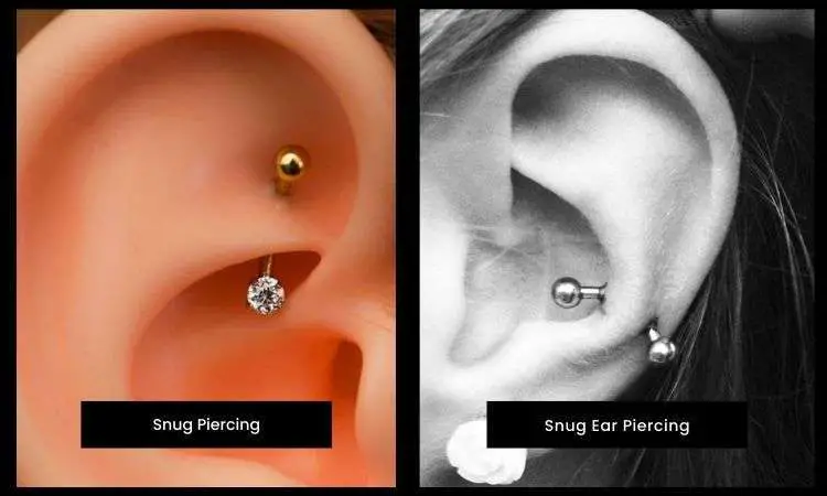 Different types of Snug Ear Piercing