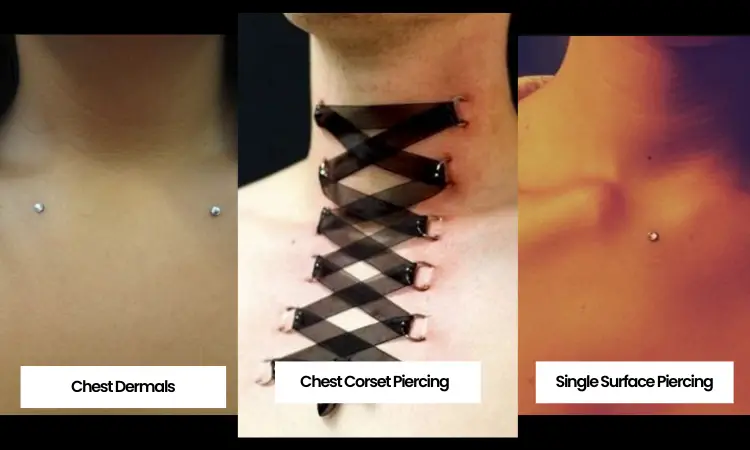 Different Chest Piercing Pictures