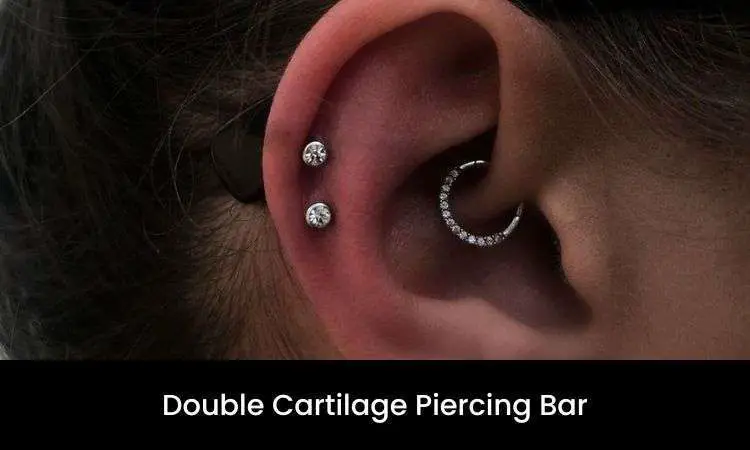 Double Cartilage Piercing Bar