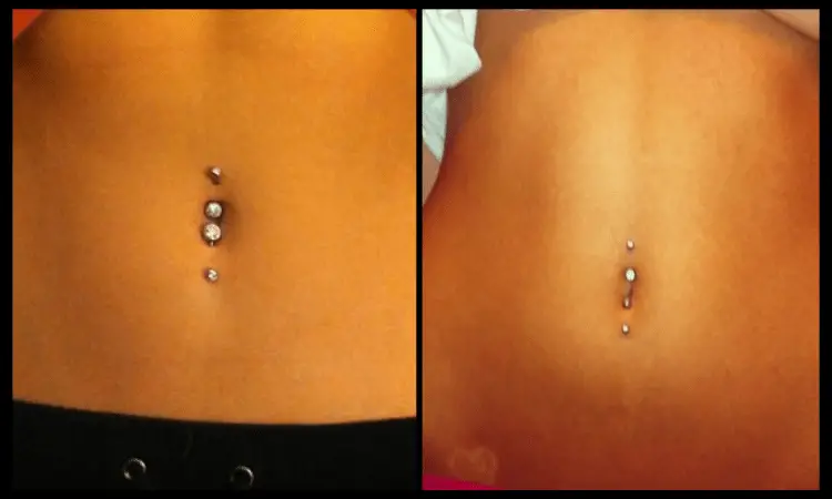 Vertical Belly Button Piercing Pictures