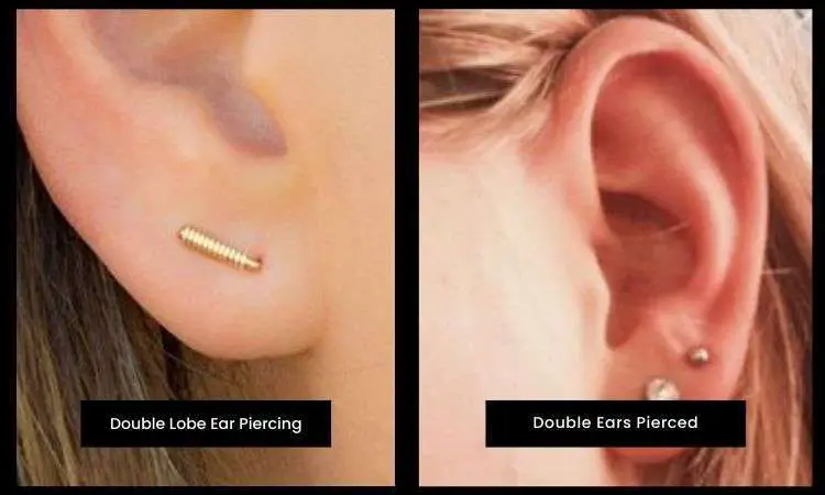 Double Lobe Ear Piercing