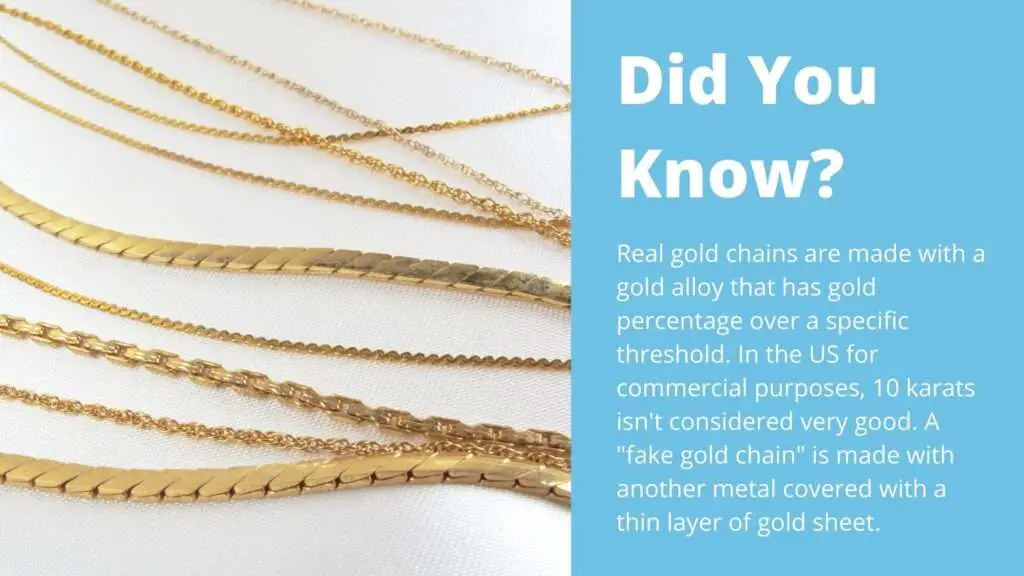 did you know fake gold chains