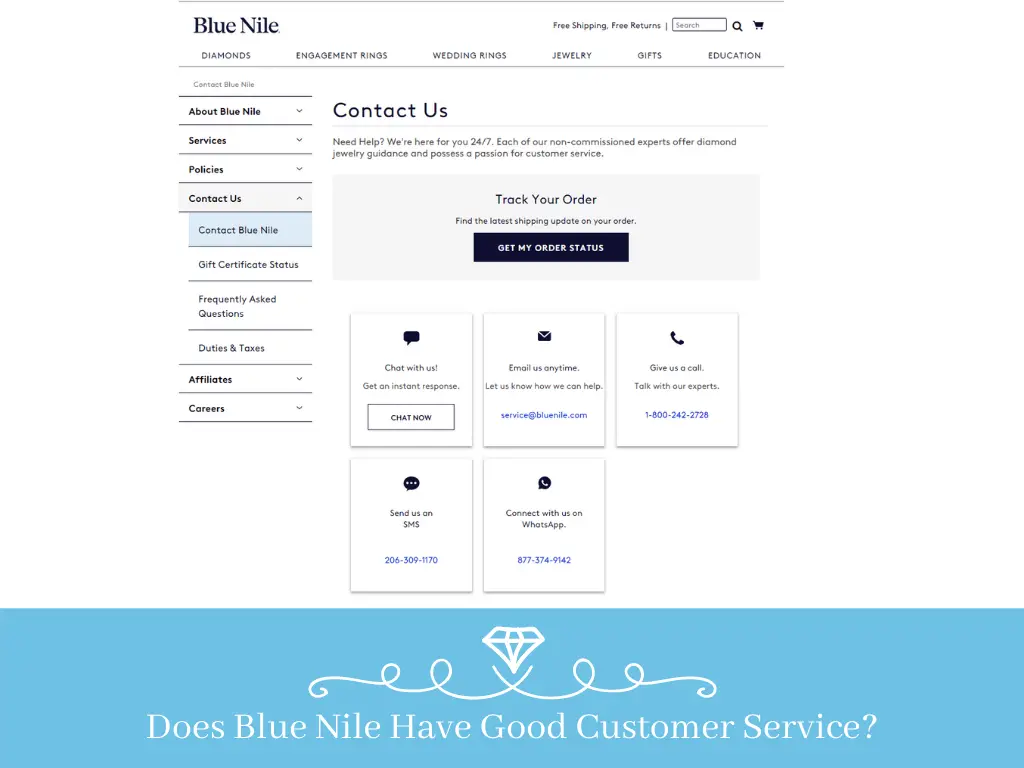 Blue Nile Customer Service