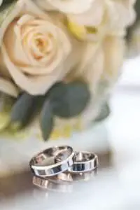 Two Wedding Stainless Steel Rings