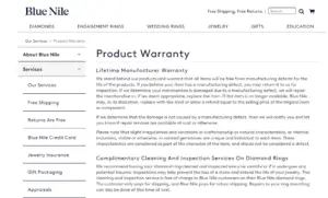 Lifetime Manufacturer Warranty