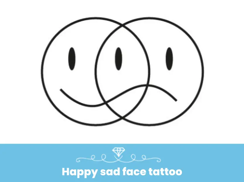 Happy sad tattoo meaning