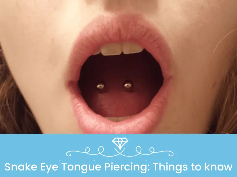 snake eye tongue piercing