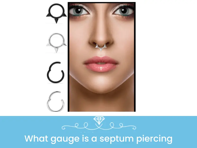 what gauge is a septum piercing