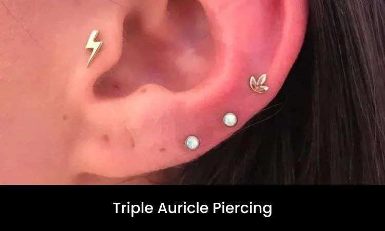 Triple Auricle Piercing