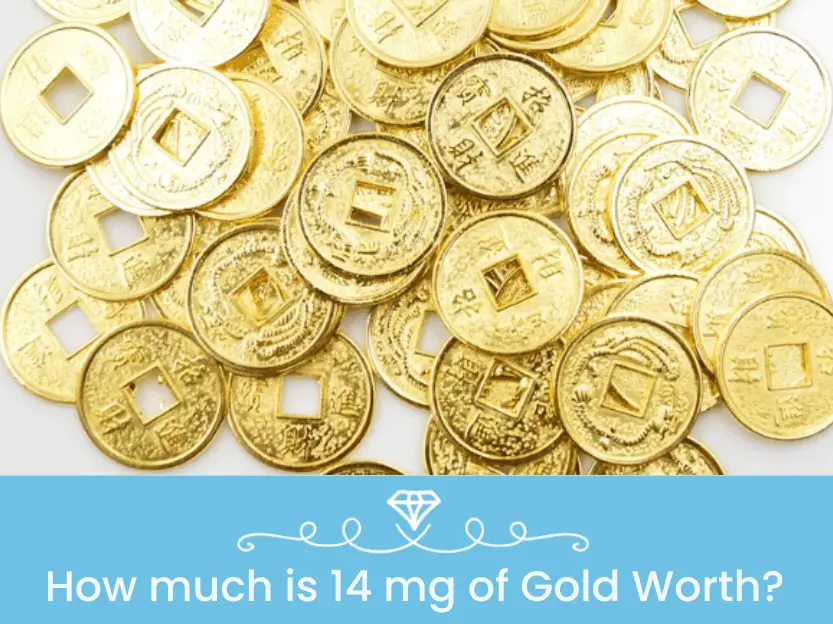 how much is 14 mg of gold worth