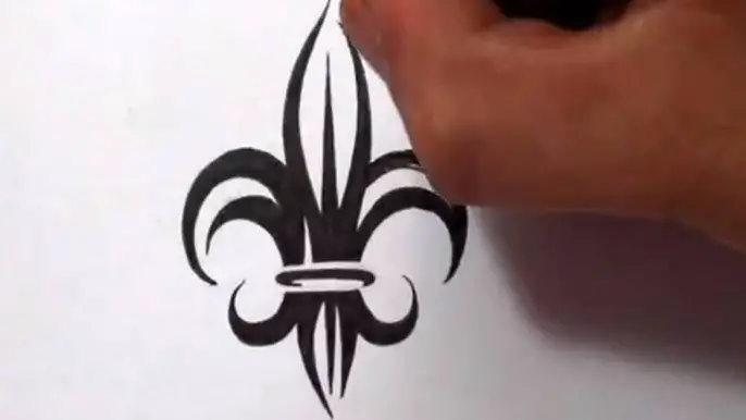 Fleur De Lis Tattoo Design