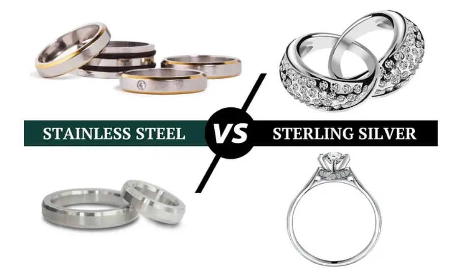 stainless steel vs. sterling silver